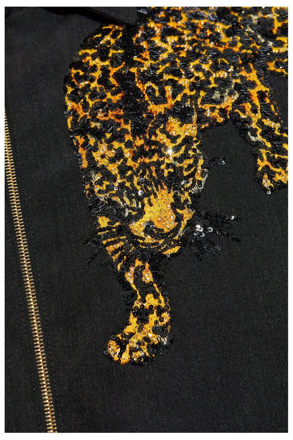 Bomber Jacket With Leopard Print