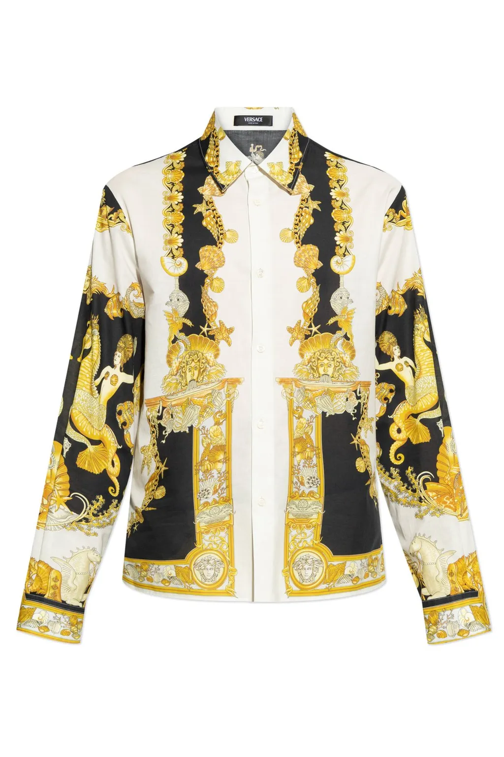 Baroque Print Silk Shirt