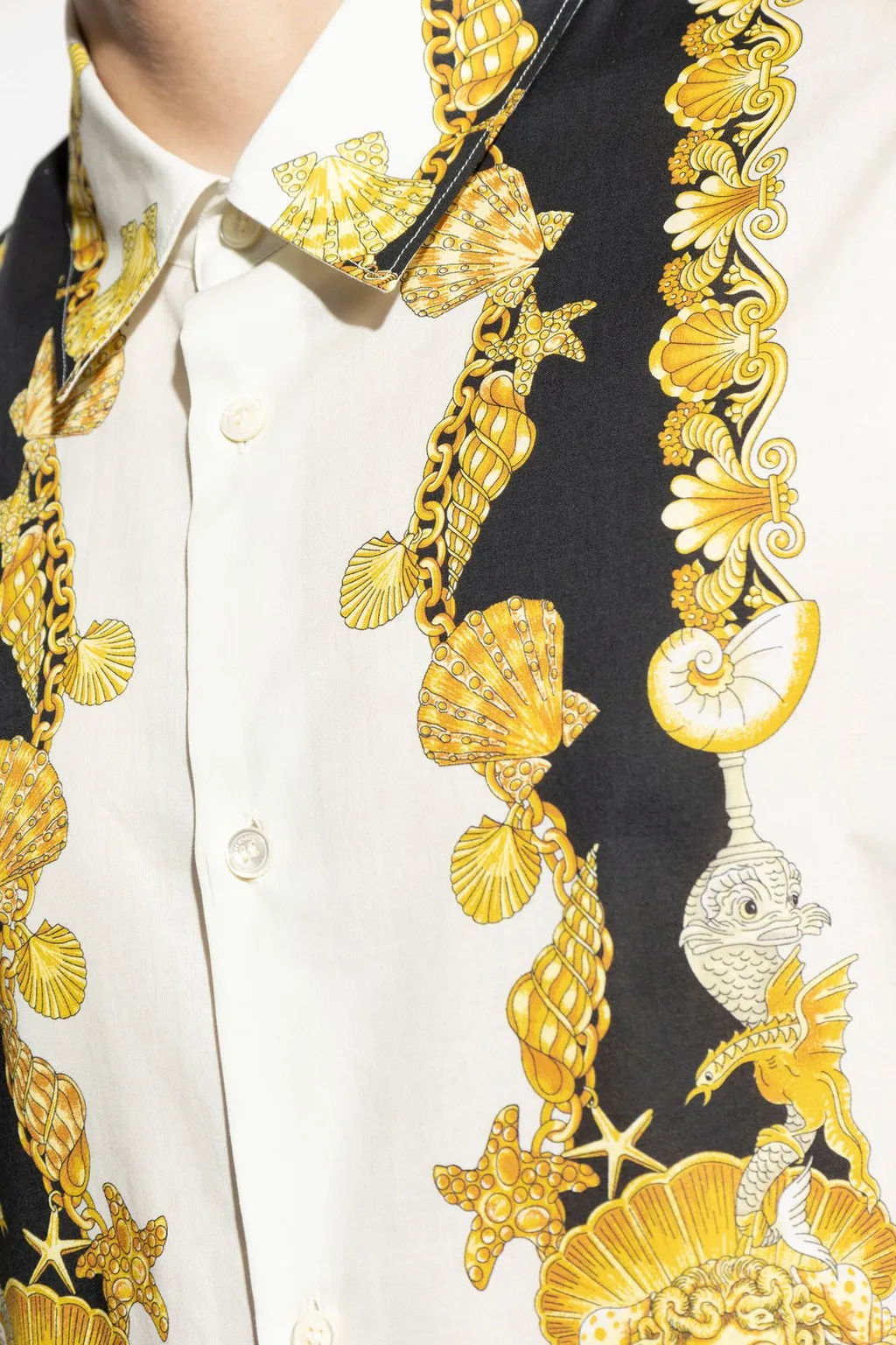 Baroque Print Silk Shirt