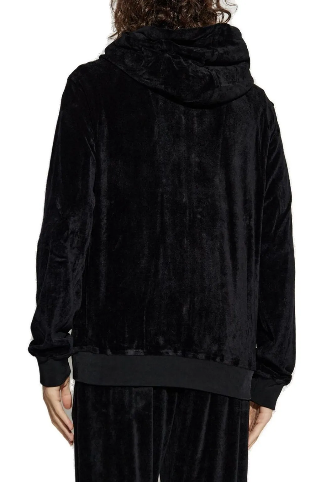 Velvet Zip-Up Hoodie