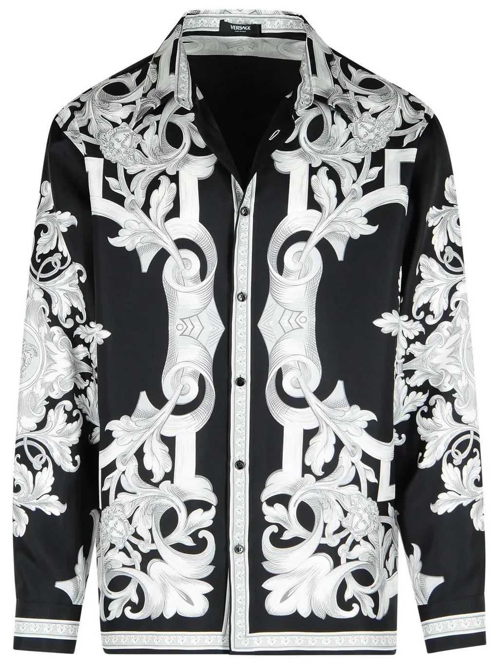 Baroque Print Silk Shirt