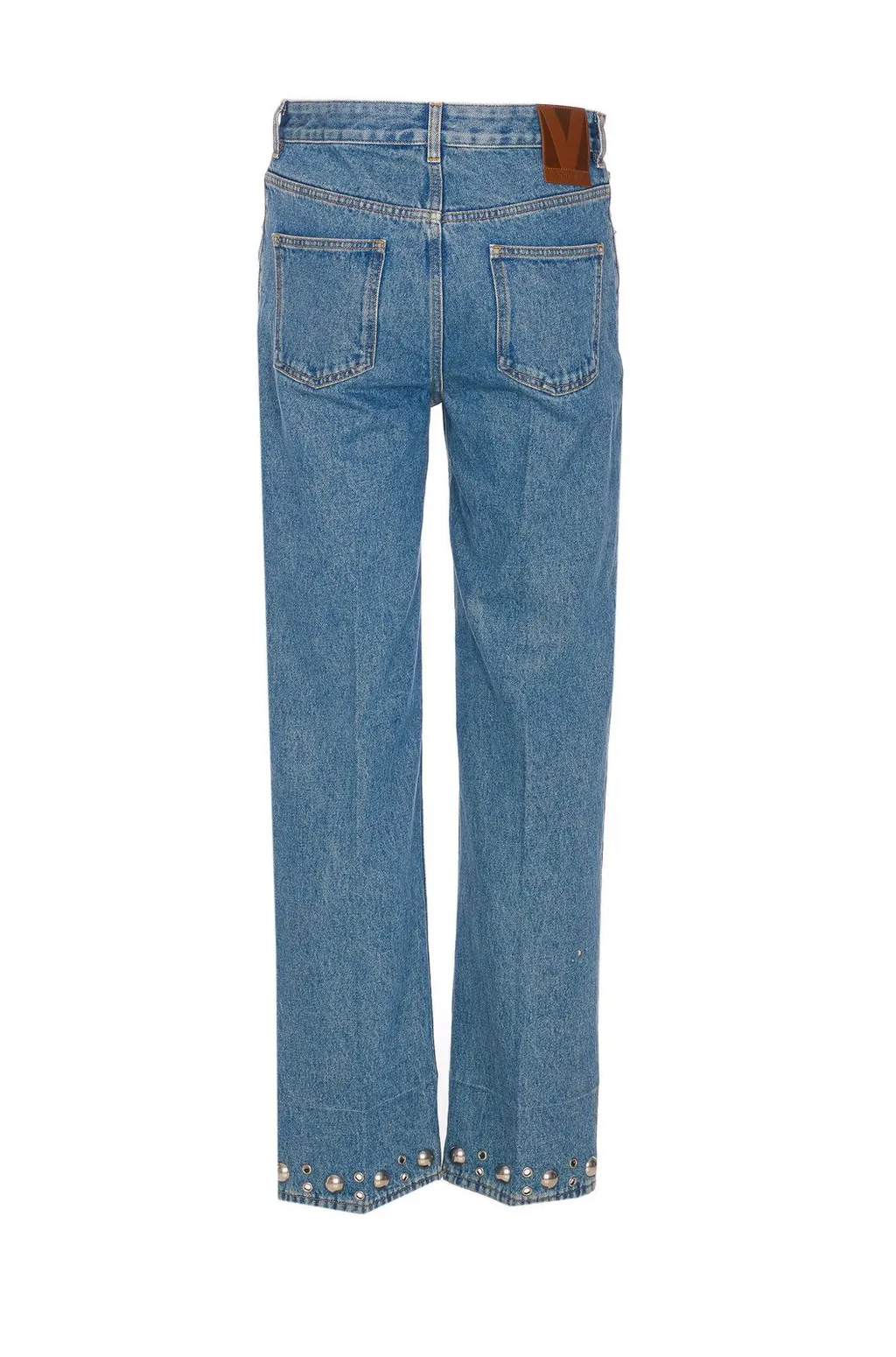 High-Rise Straight-Leg Jeans