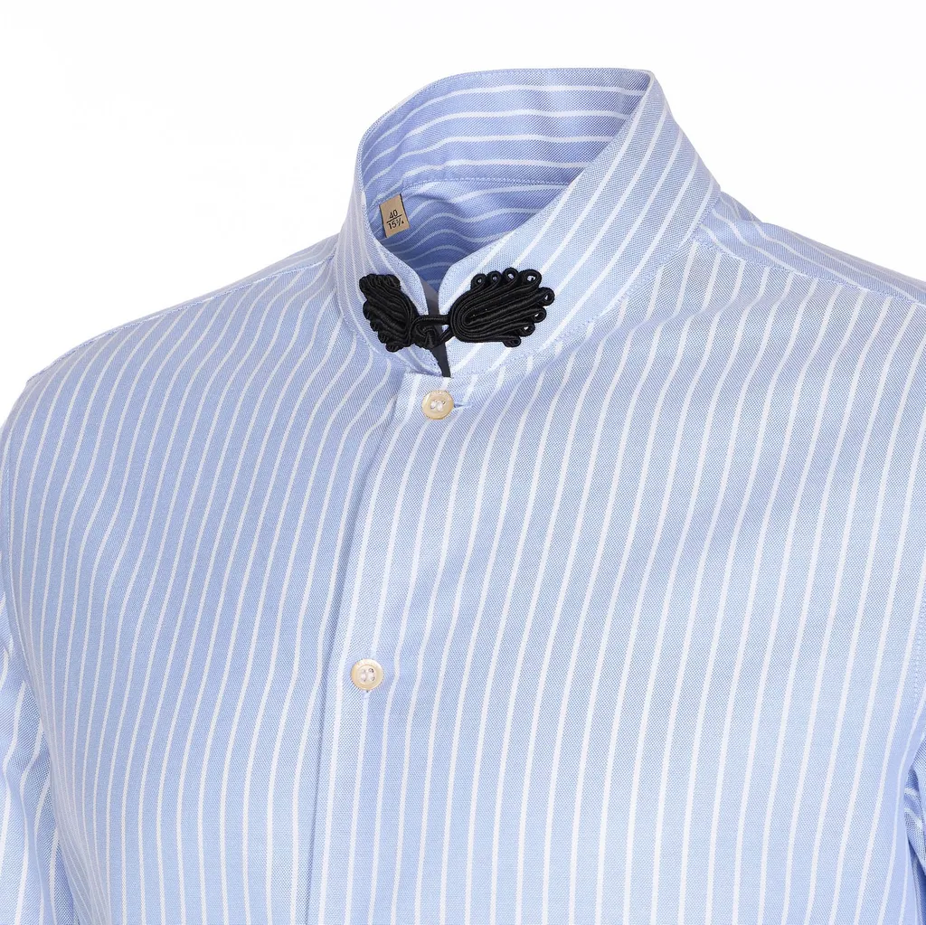 Striped Cotton Poplin Shirt With Bow Detail