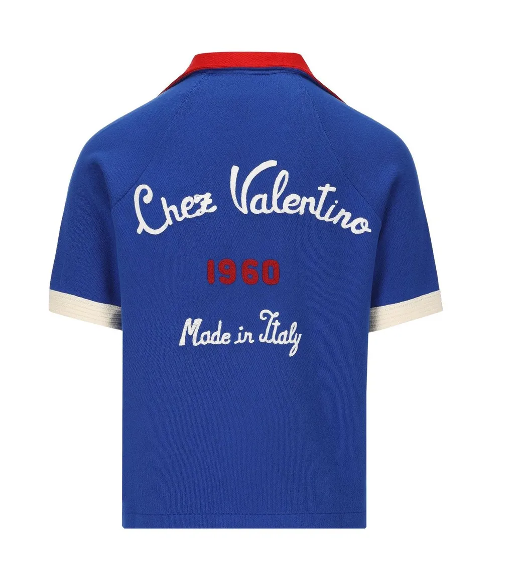 Short Sleeve Knit Polo Shirt