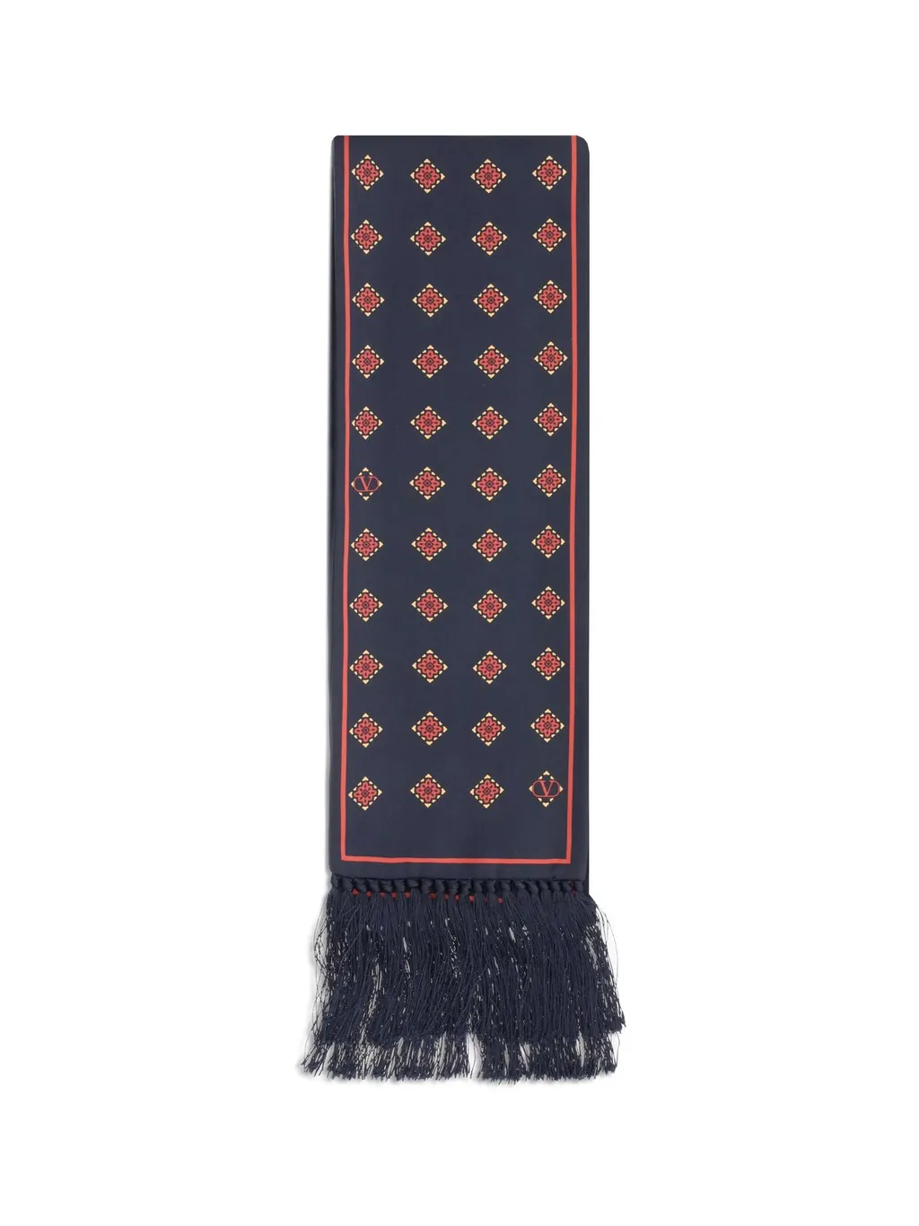 Scarf With Geometric Pattern