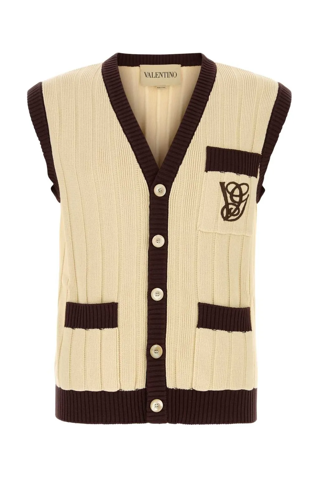 V-Neck Knit Vest