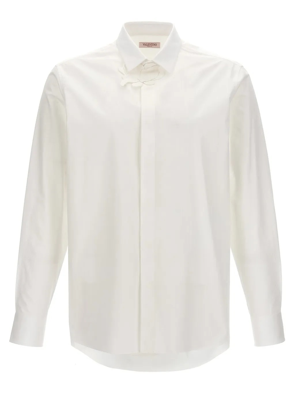 Shirt With Floral Appliqué