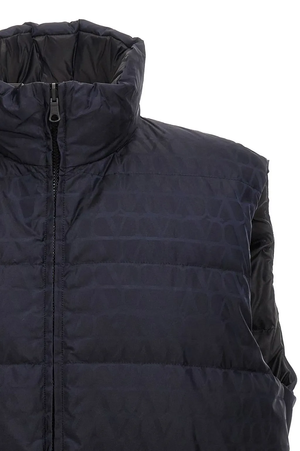 Logo Print Puffer Vest