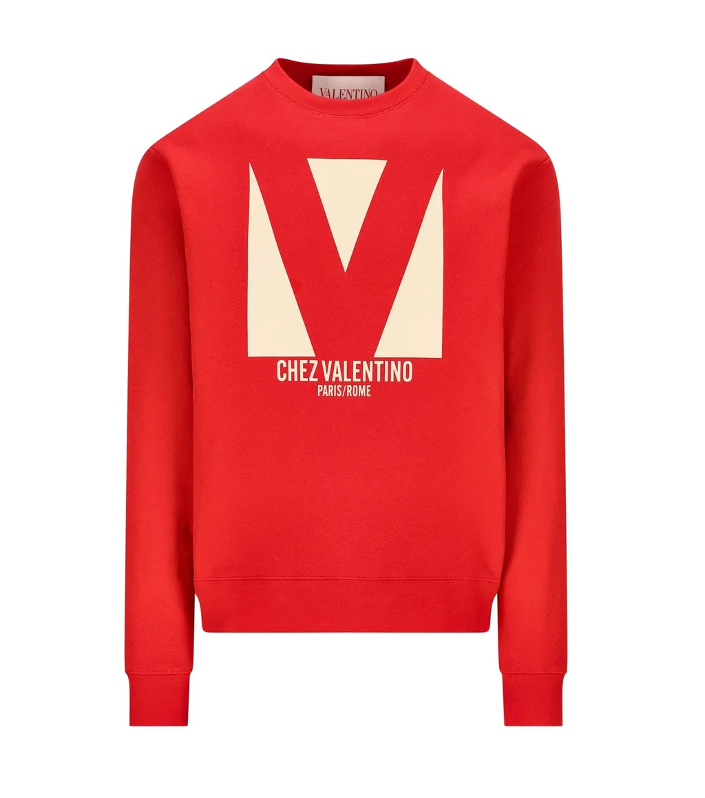 Sweatshirt With V Logo