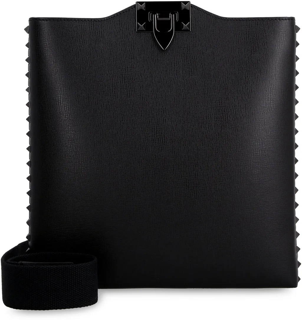 Studded Leather Tote Bag