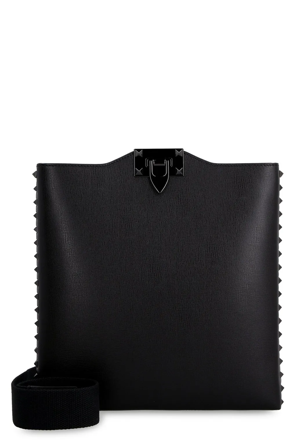 Studded Leather Tote Bag