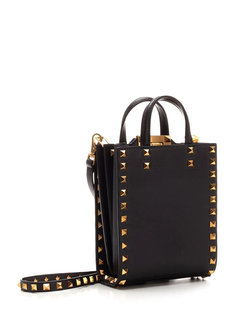 Studded Top Handle Bag