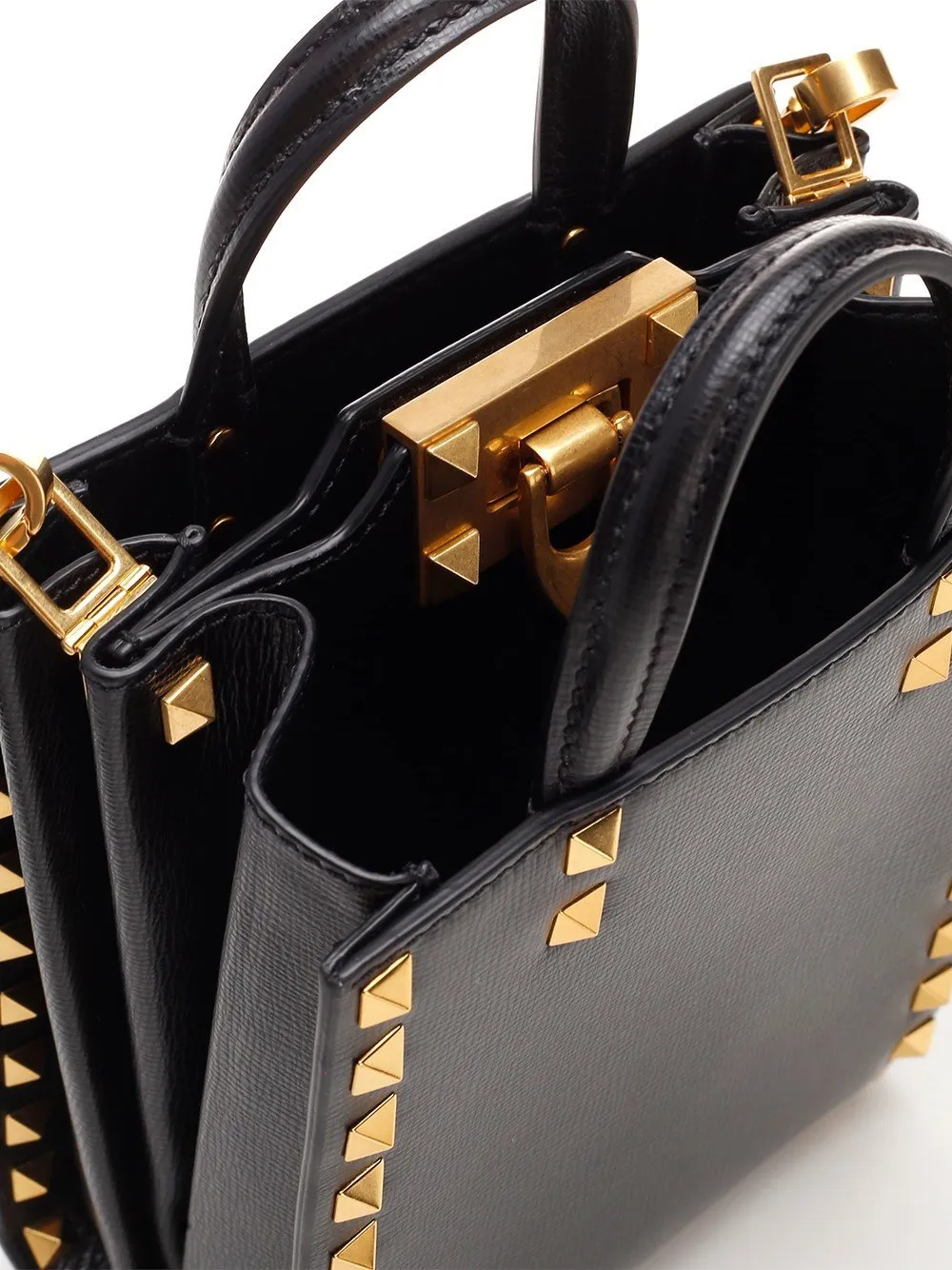 Studded Top Handle Bag