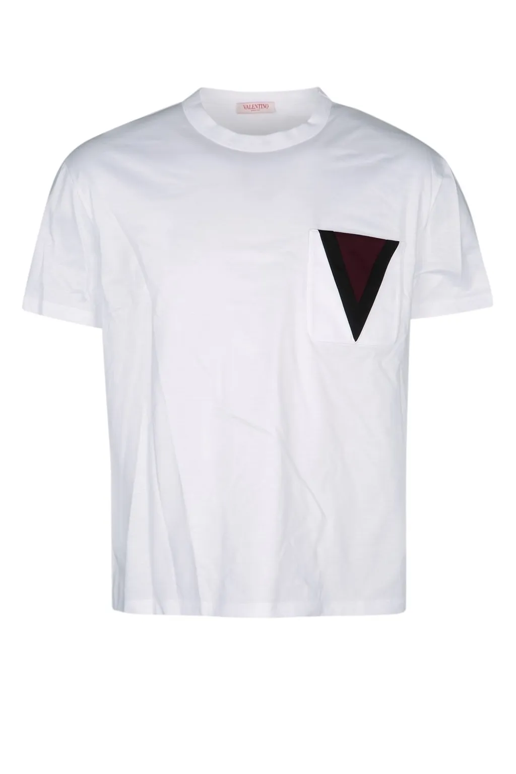 T-Shirt With V-Logo Pocket