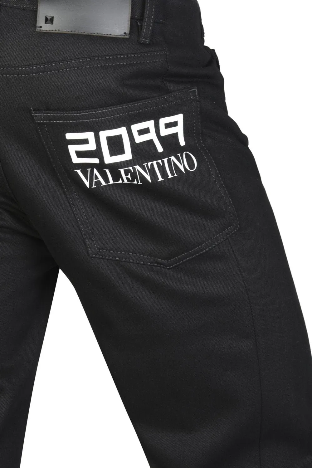 Valentino 2099 Logo Print Jeans