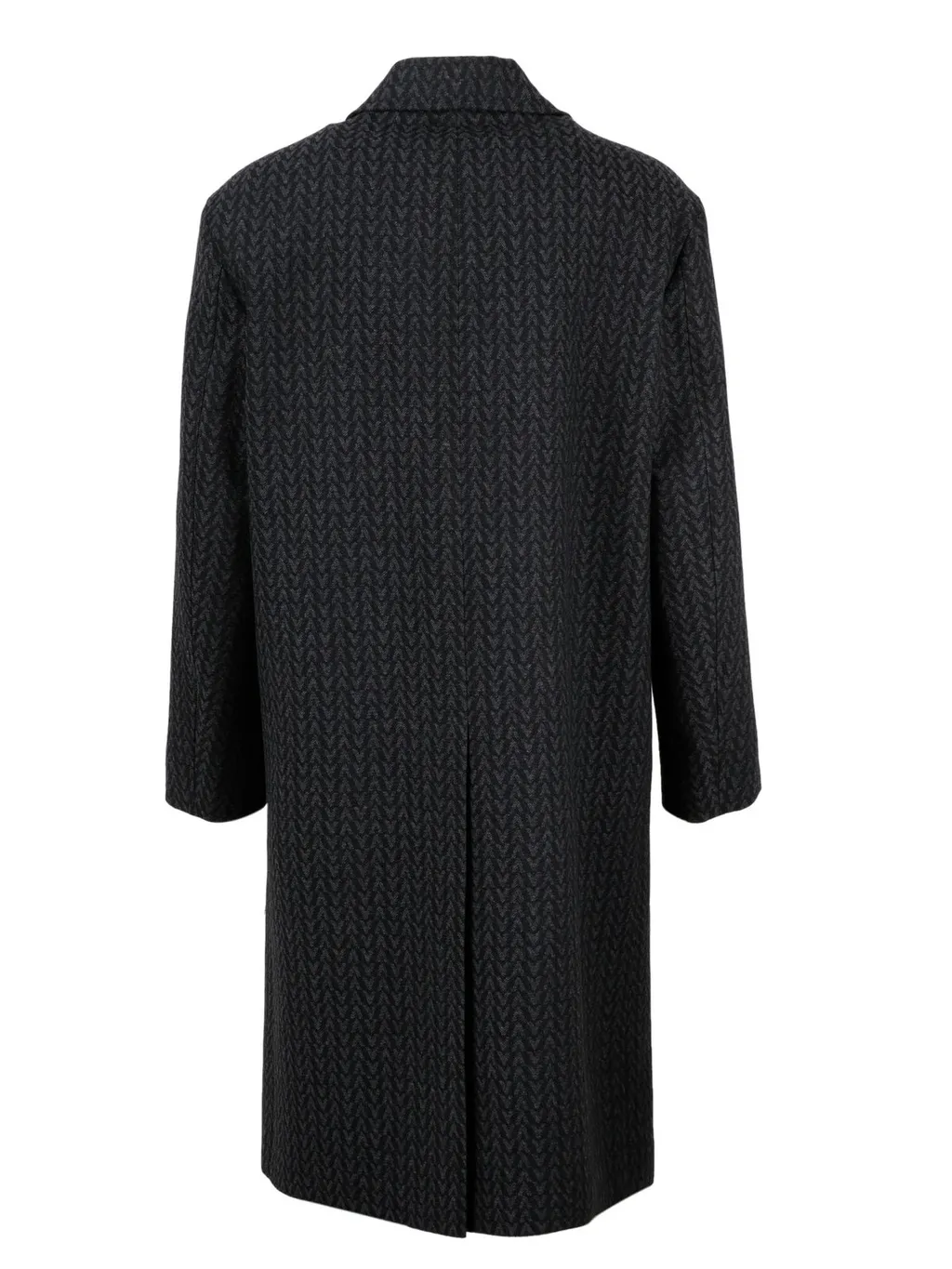 Herringbone Wool Blend Coat