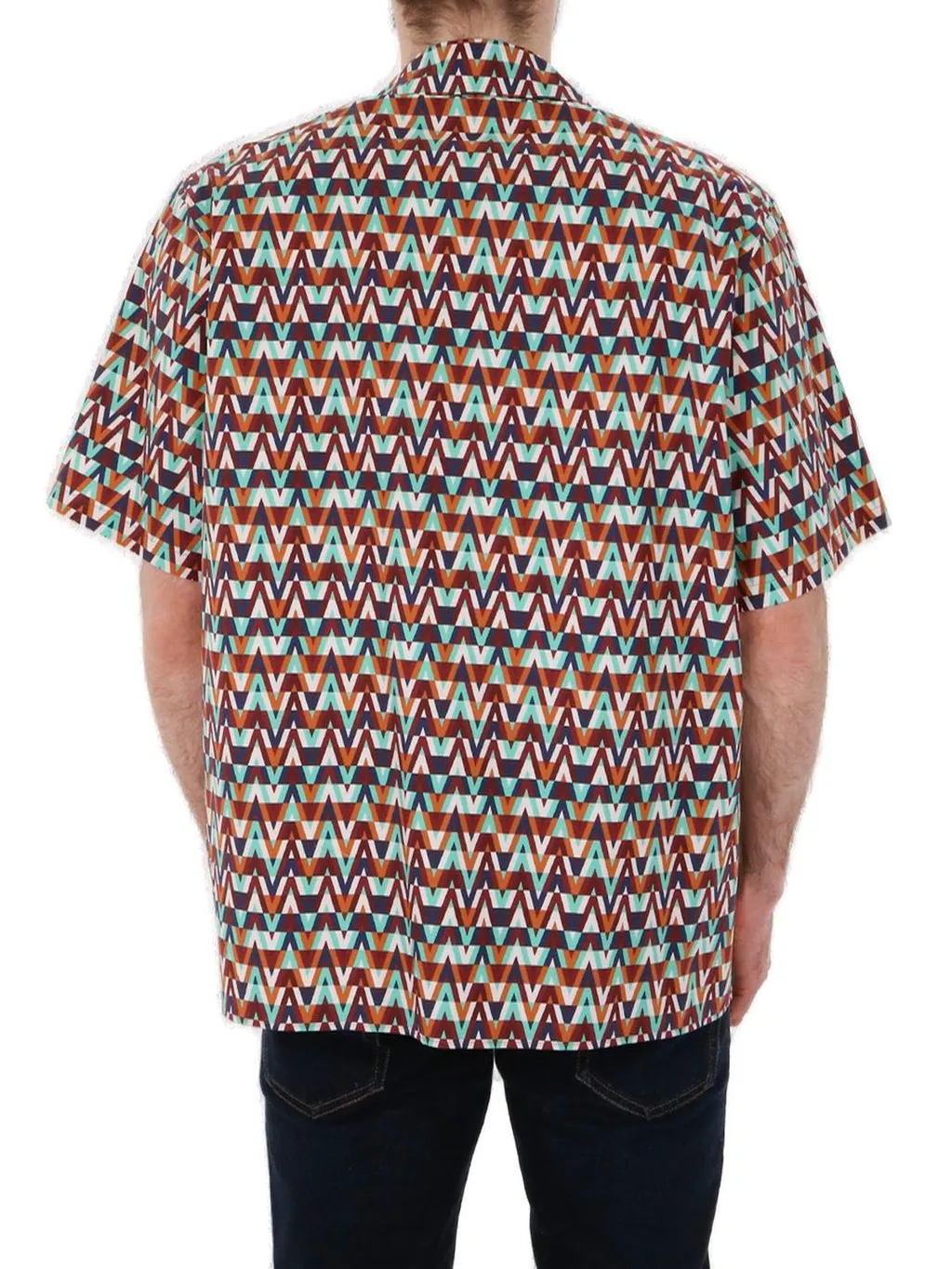 Geometric Print Short Sleeve Shirt