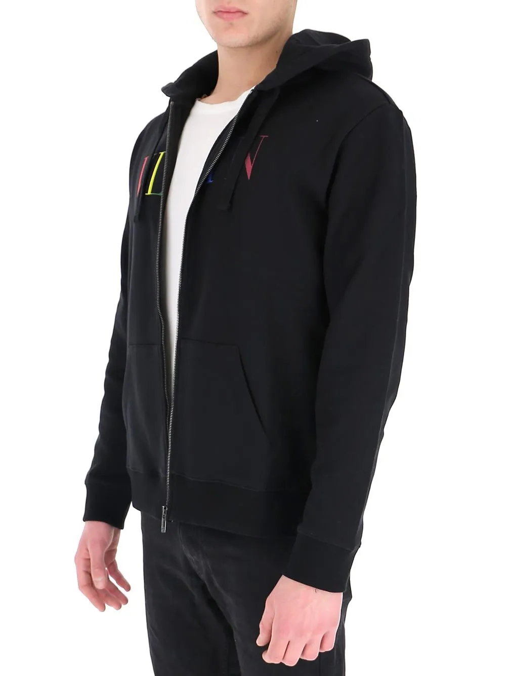 Zip-Up Hoodie With Logo
