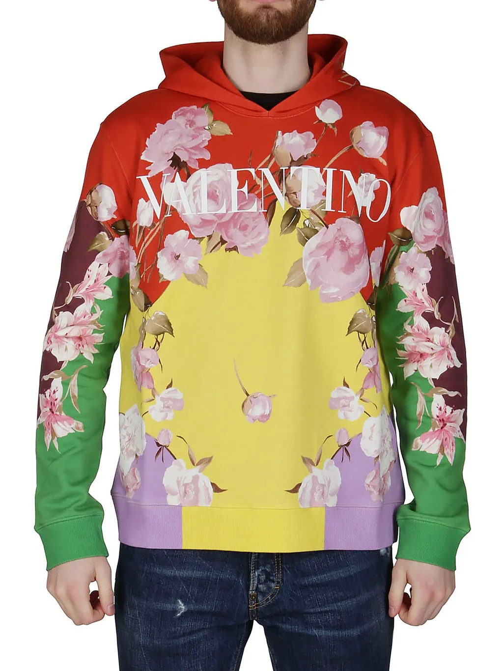 Floral Print Hoodie