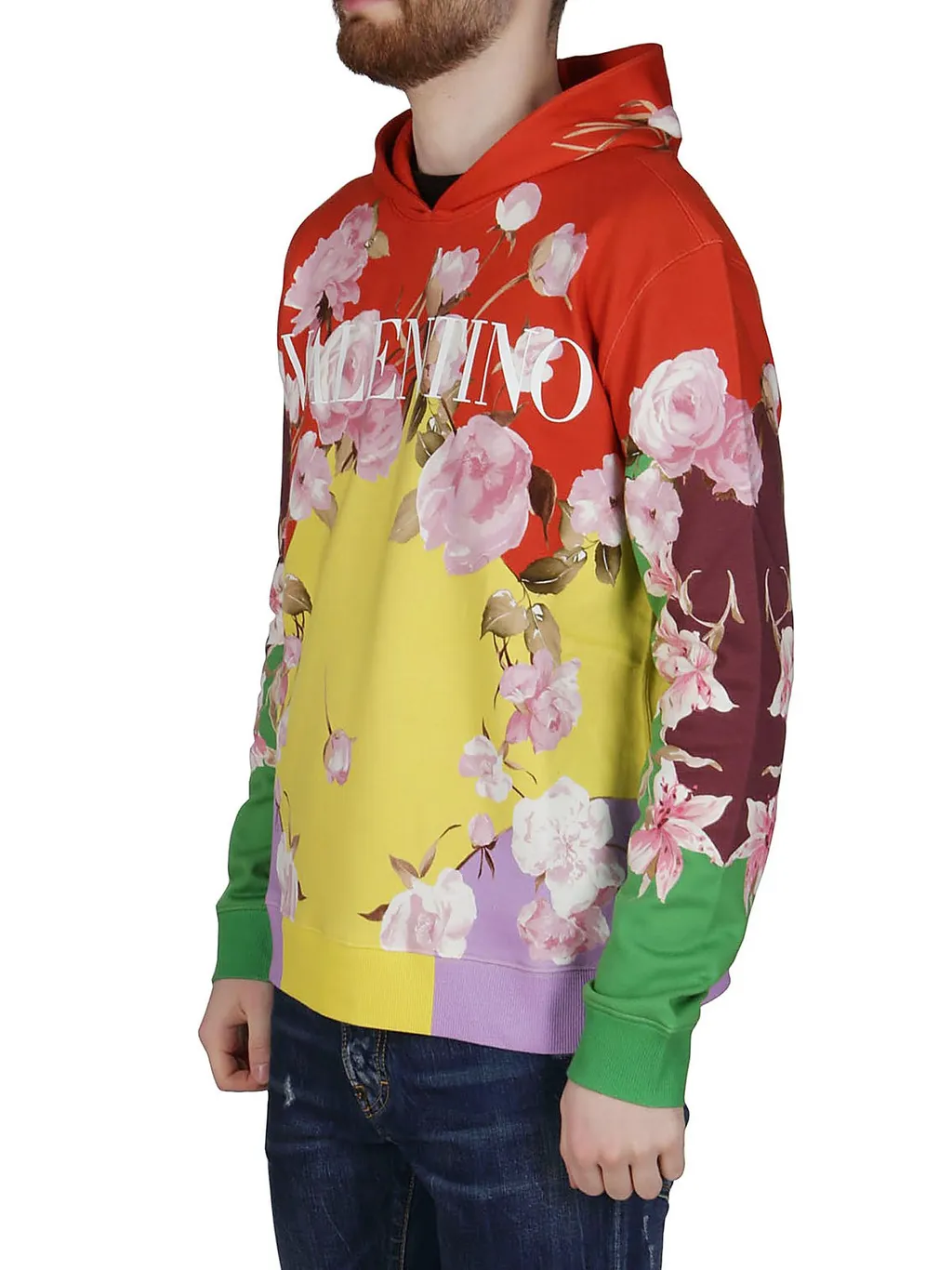 Floral Print Hoodie