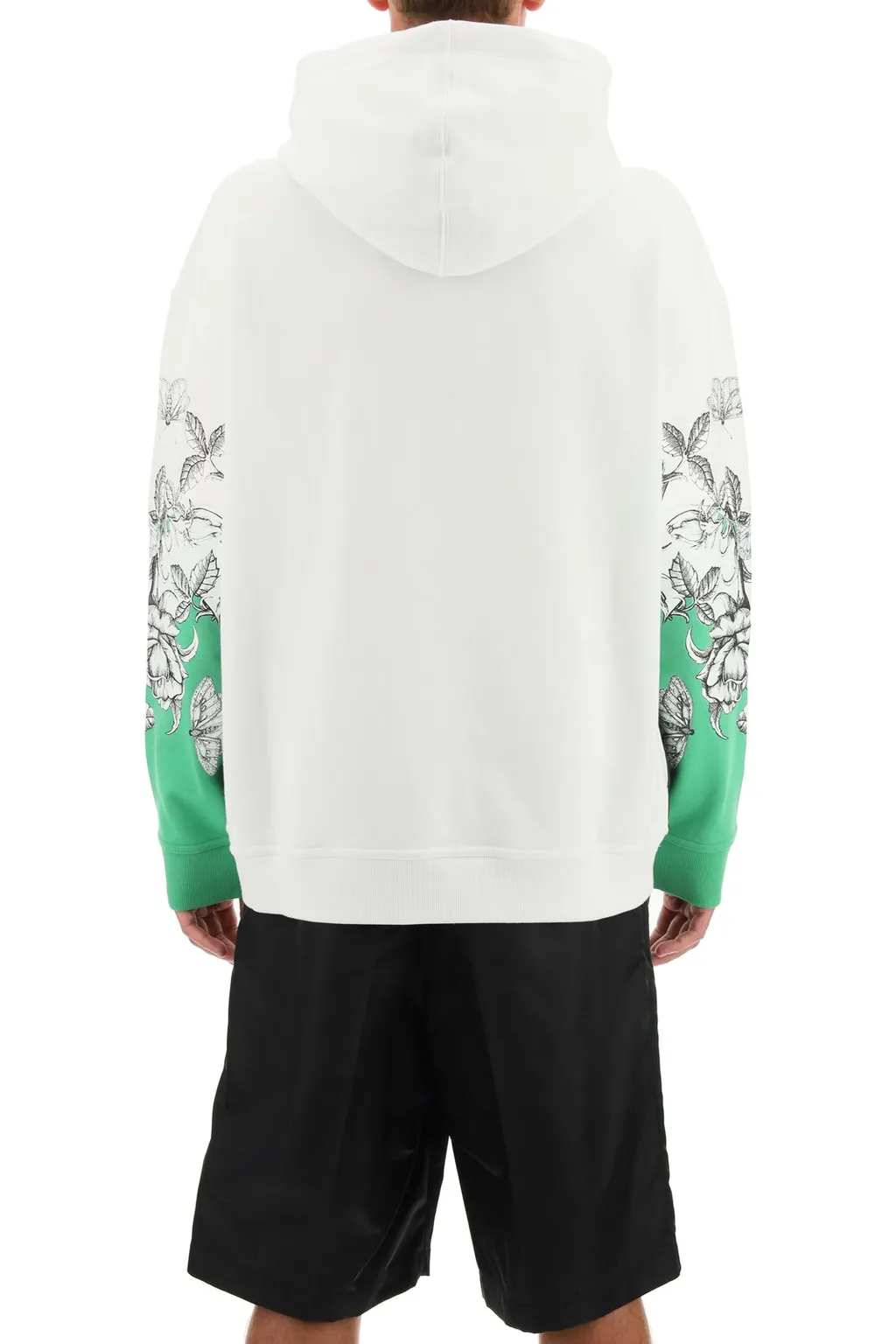Hoodie With Floral Print