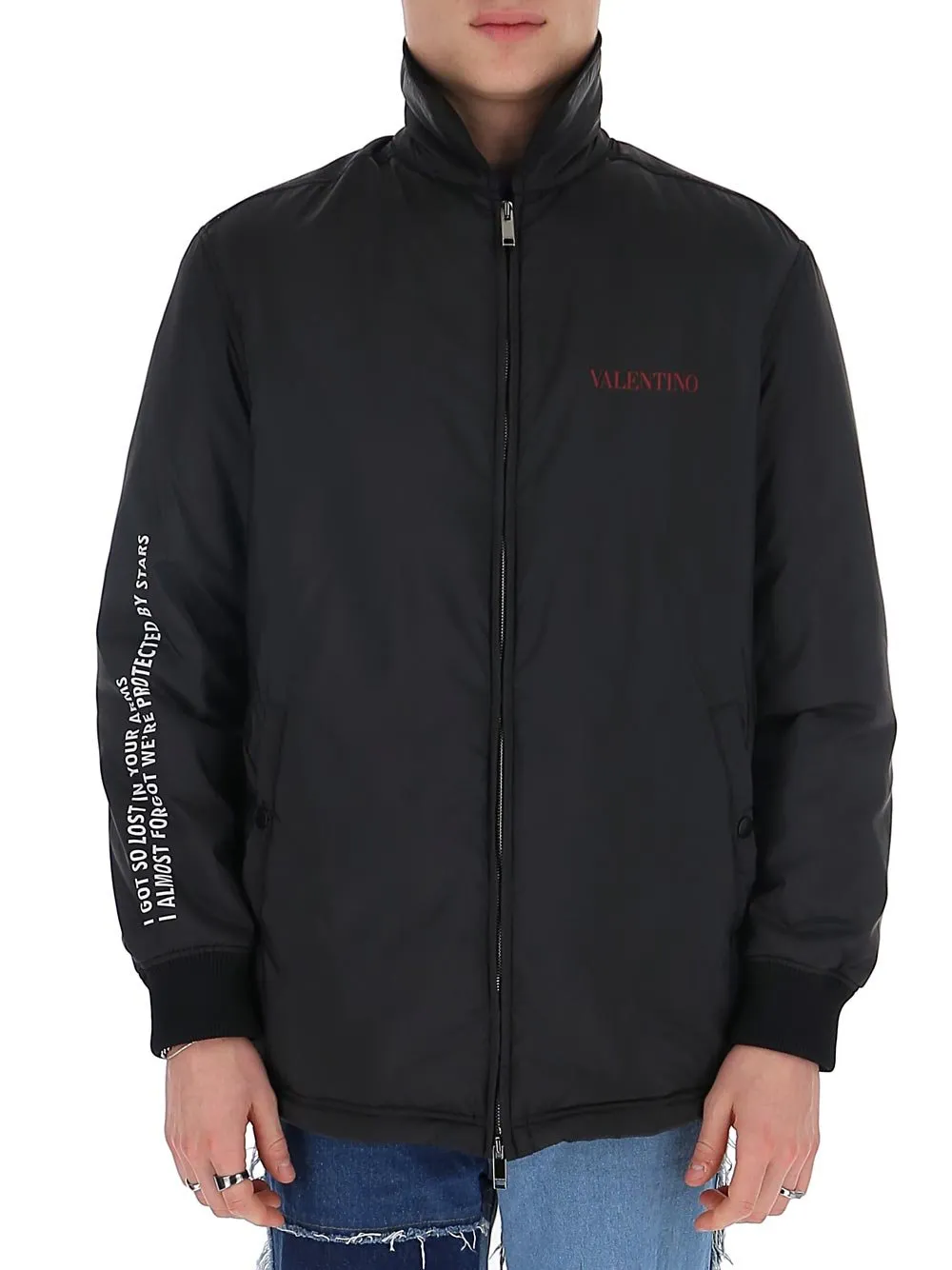 Jacket With Moon Print