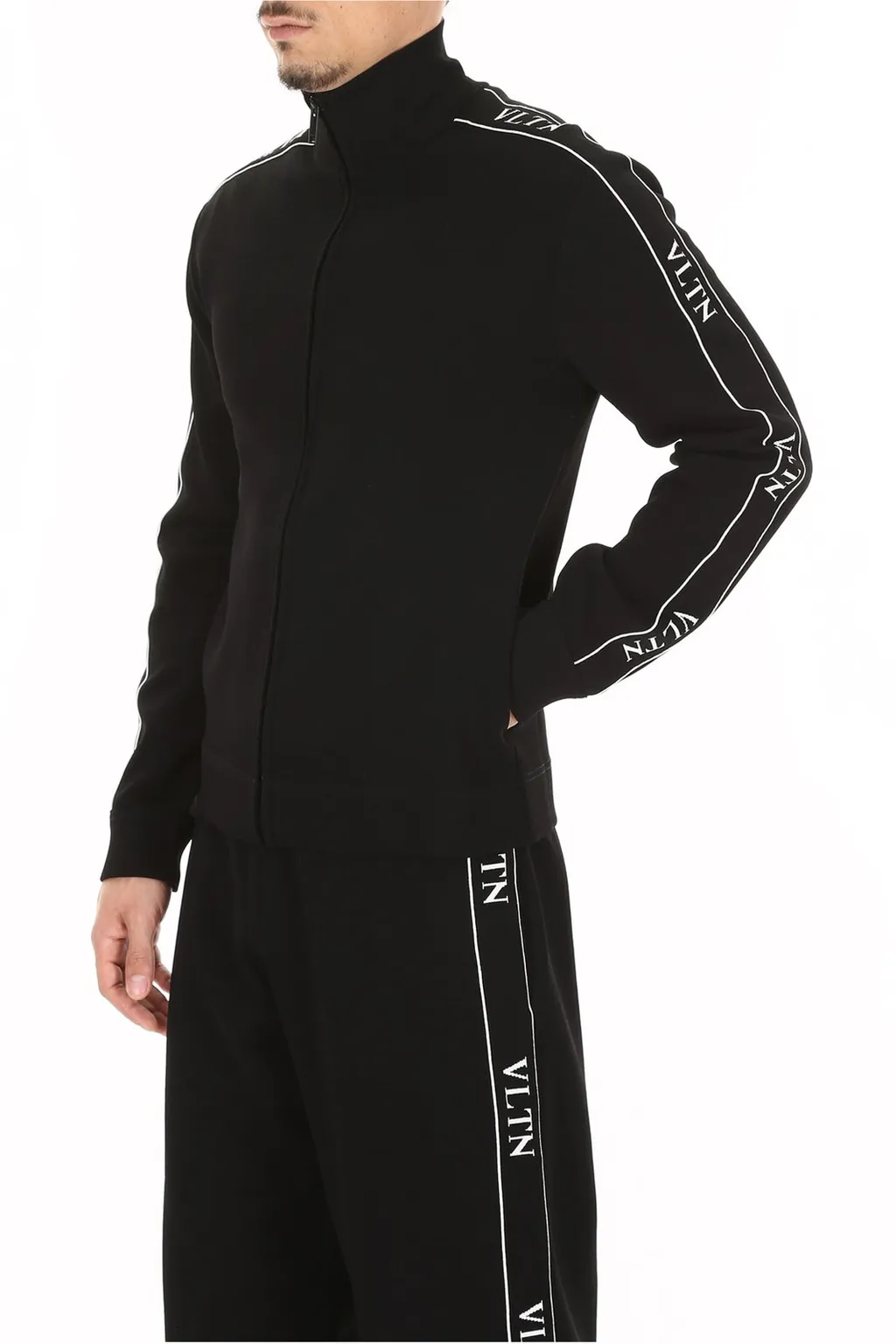 Track Jacket With Vltn Logo Tape