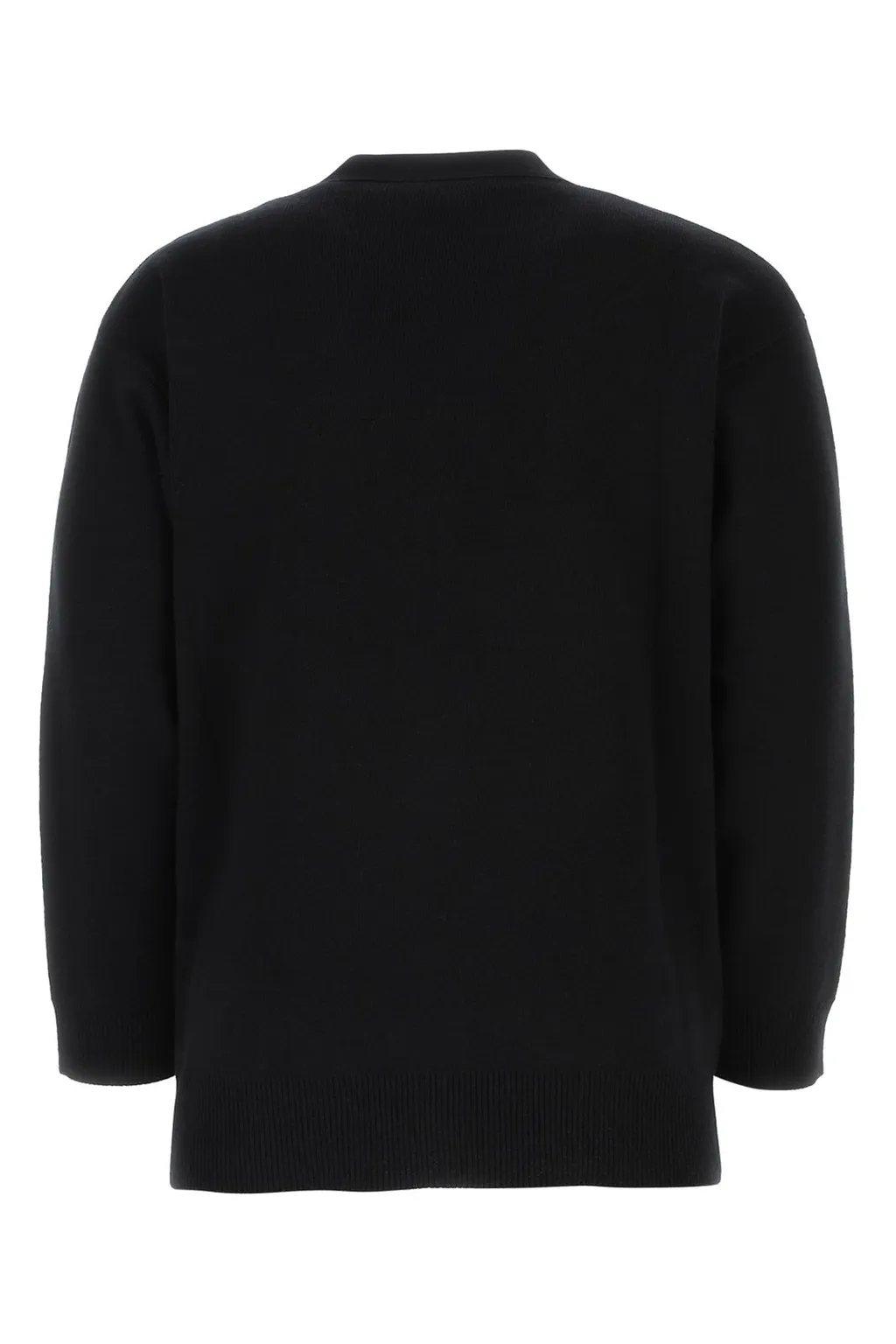 Cardigan With V-Neck And Side Stripes