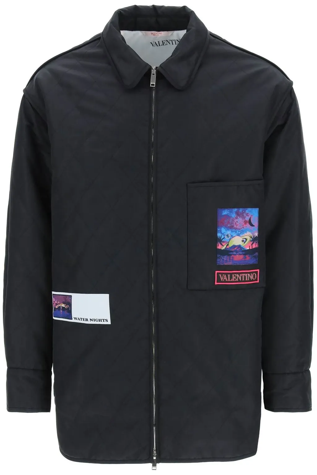 Quilted Jacket With Patches