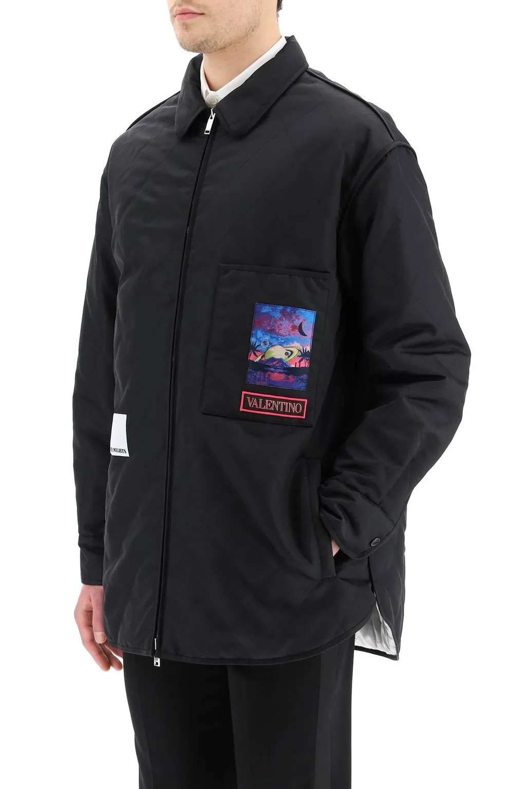 Quilted Jacket With Patches