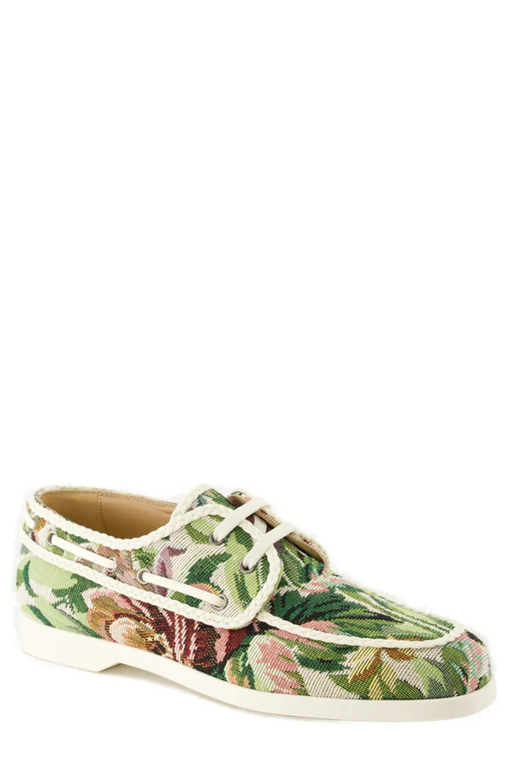 Floral Print Boat Shoes