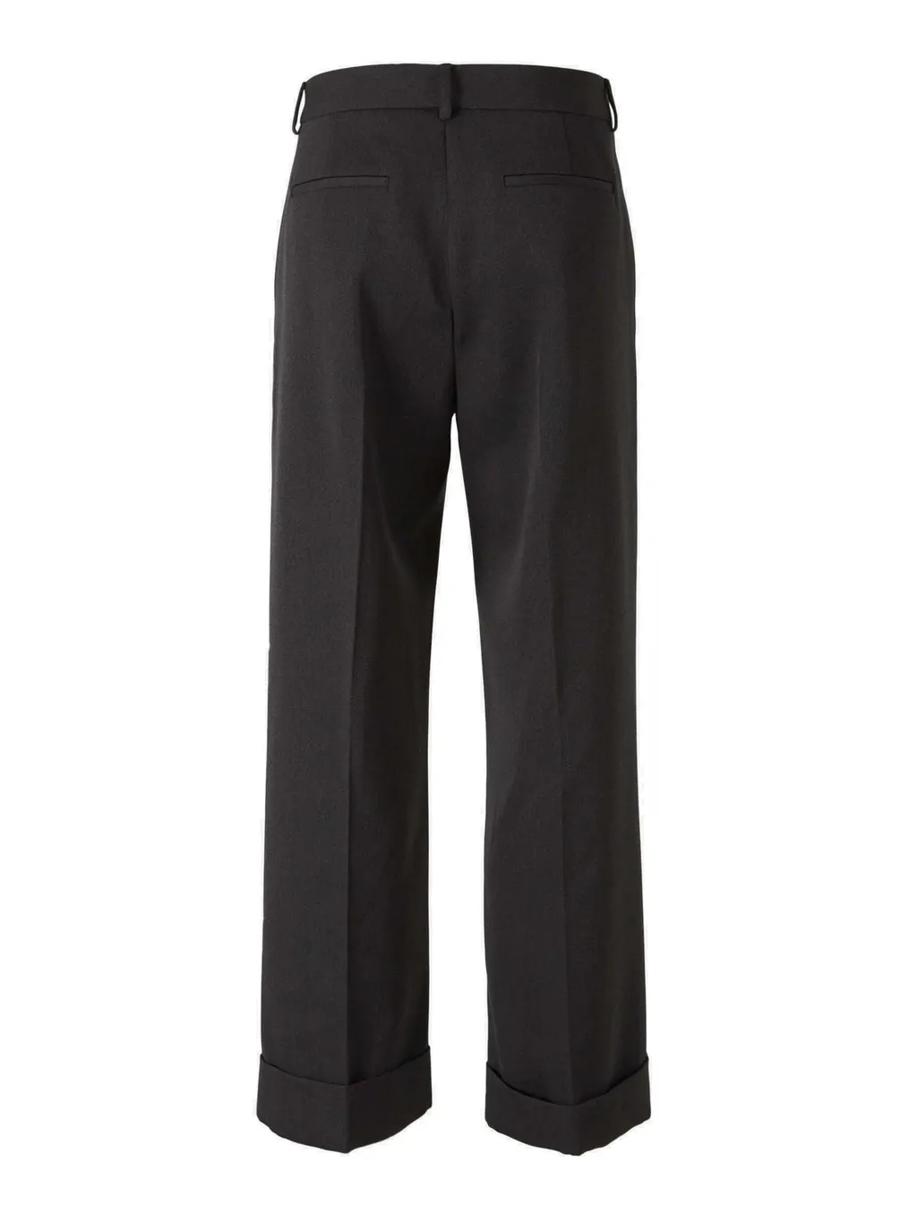 Wide-Leg Wool Trousers