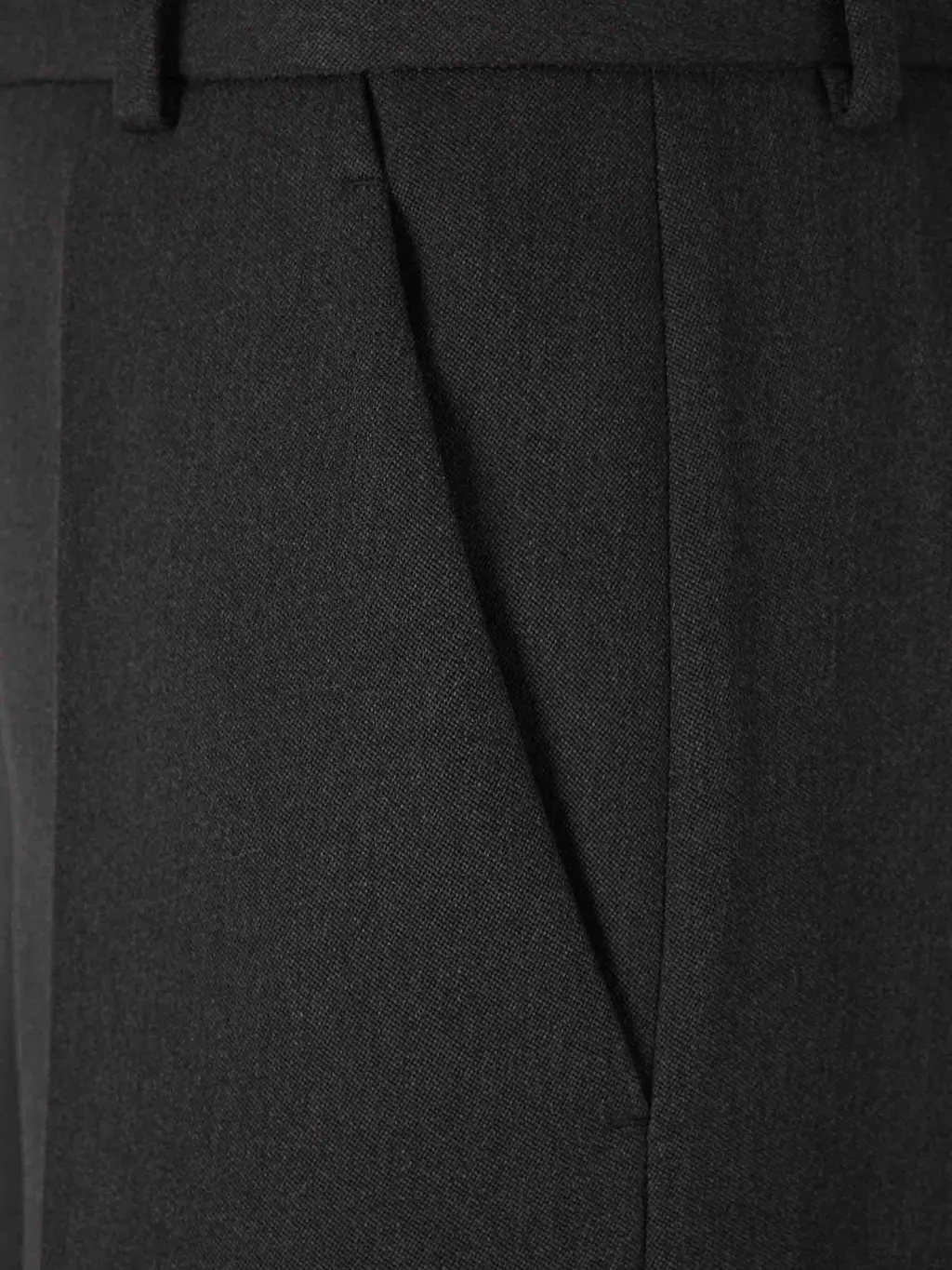 Wide-Leg Wool Trousers