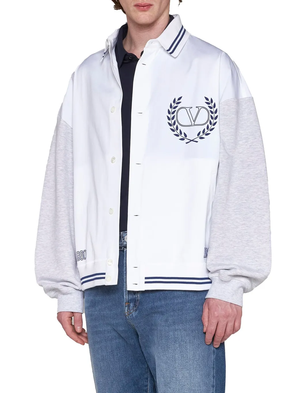 Varsity Jacket With Embroidered Logo