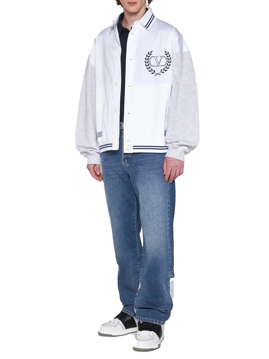 Varsity Jacket With Embroidered Logo