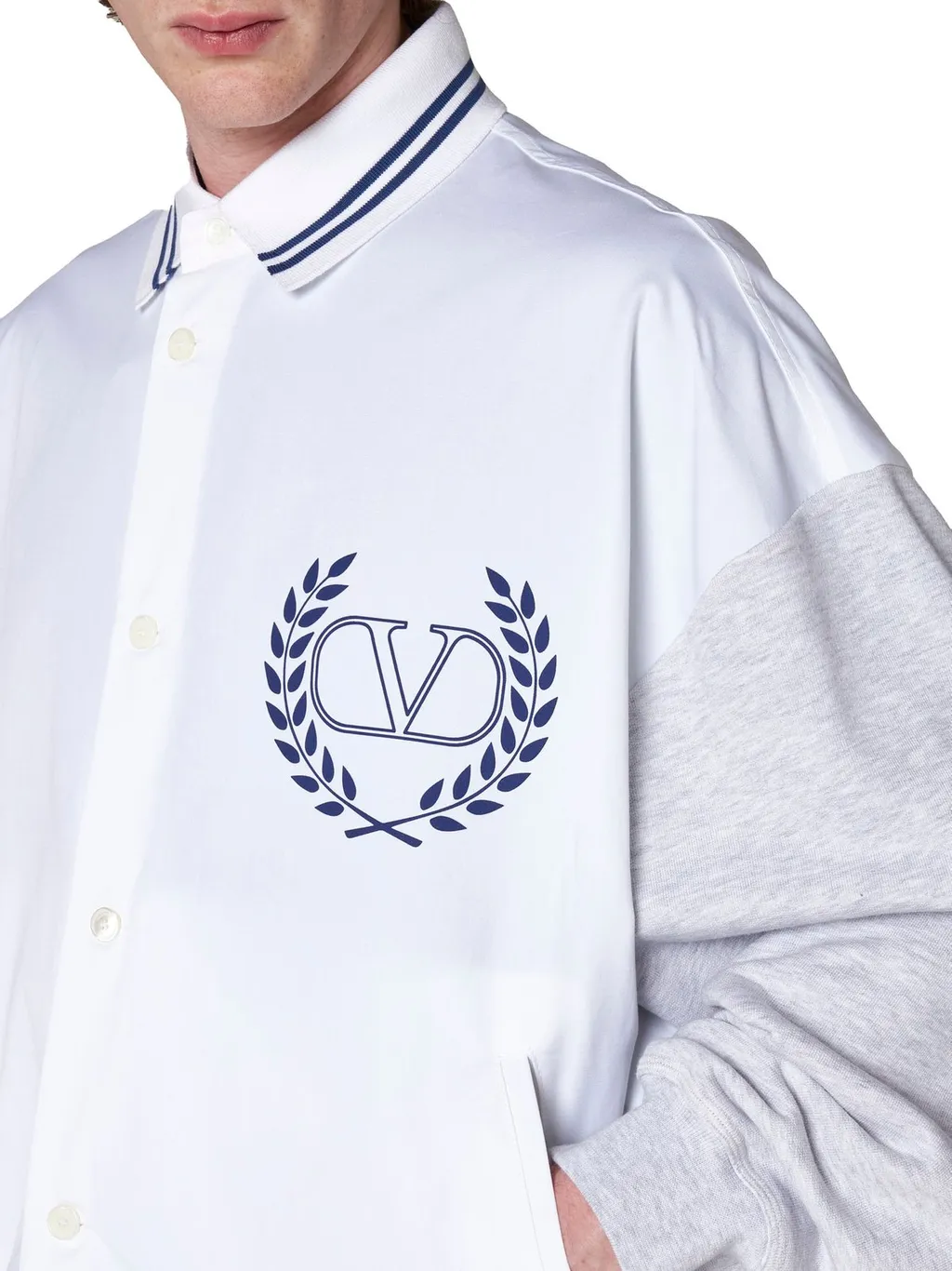 Varsity Jacket With Embroidered Logo