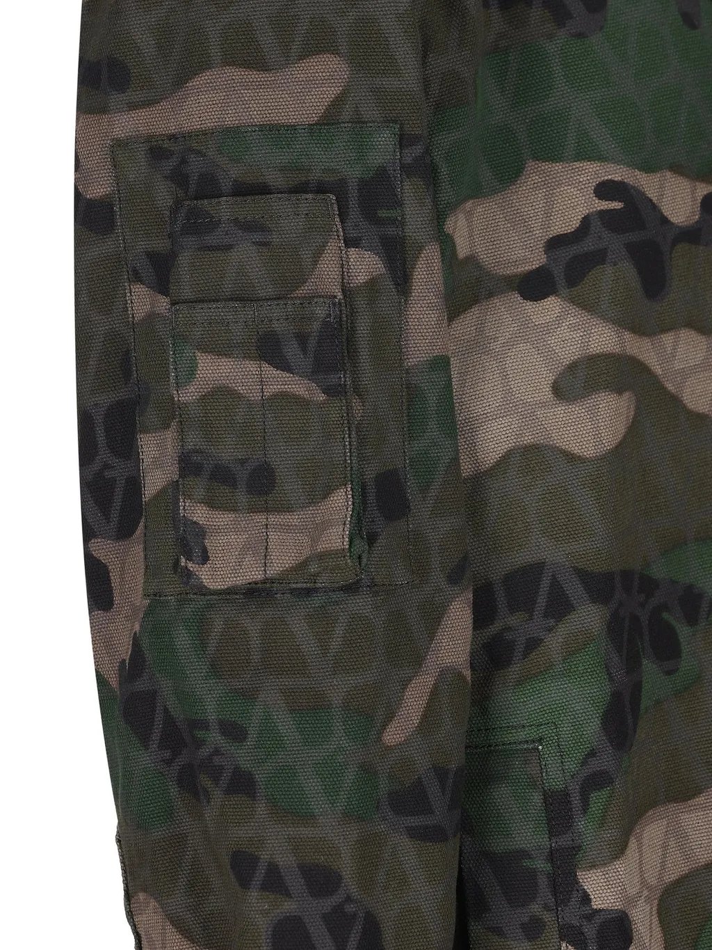 Camouflage Print Shirt Jacket