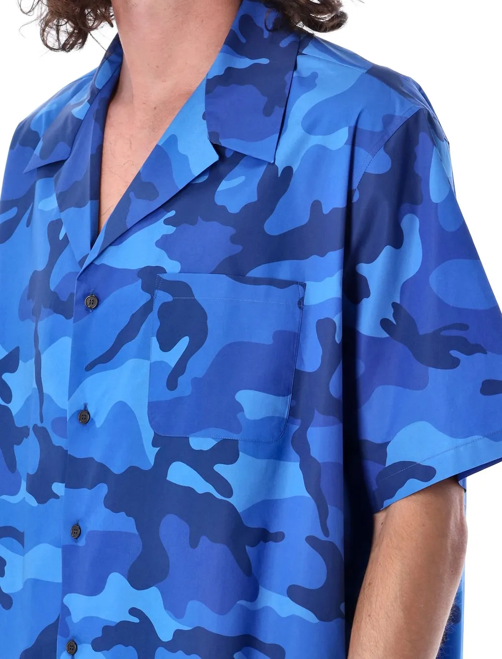 Camo Print Short Sleeve Shirt