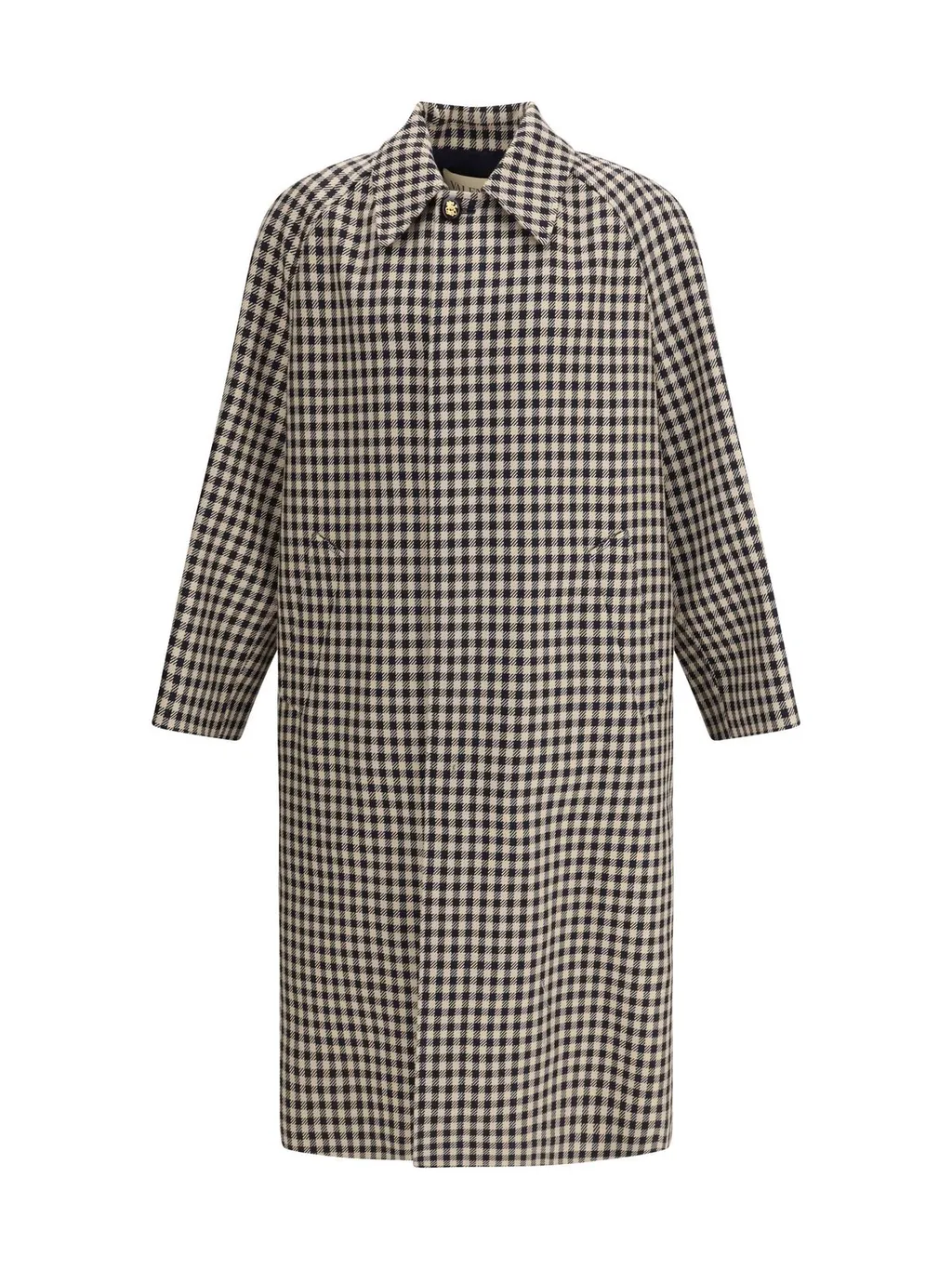 Checked Trench Coat