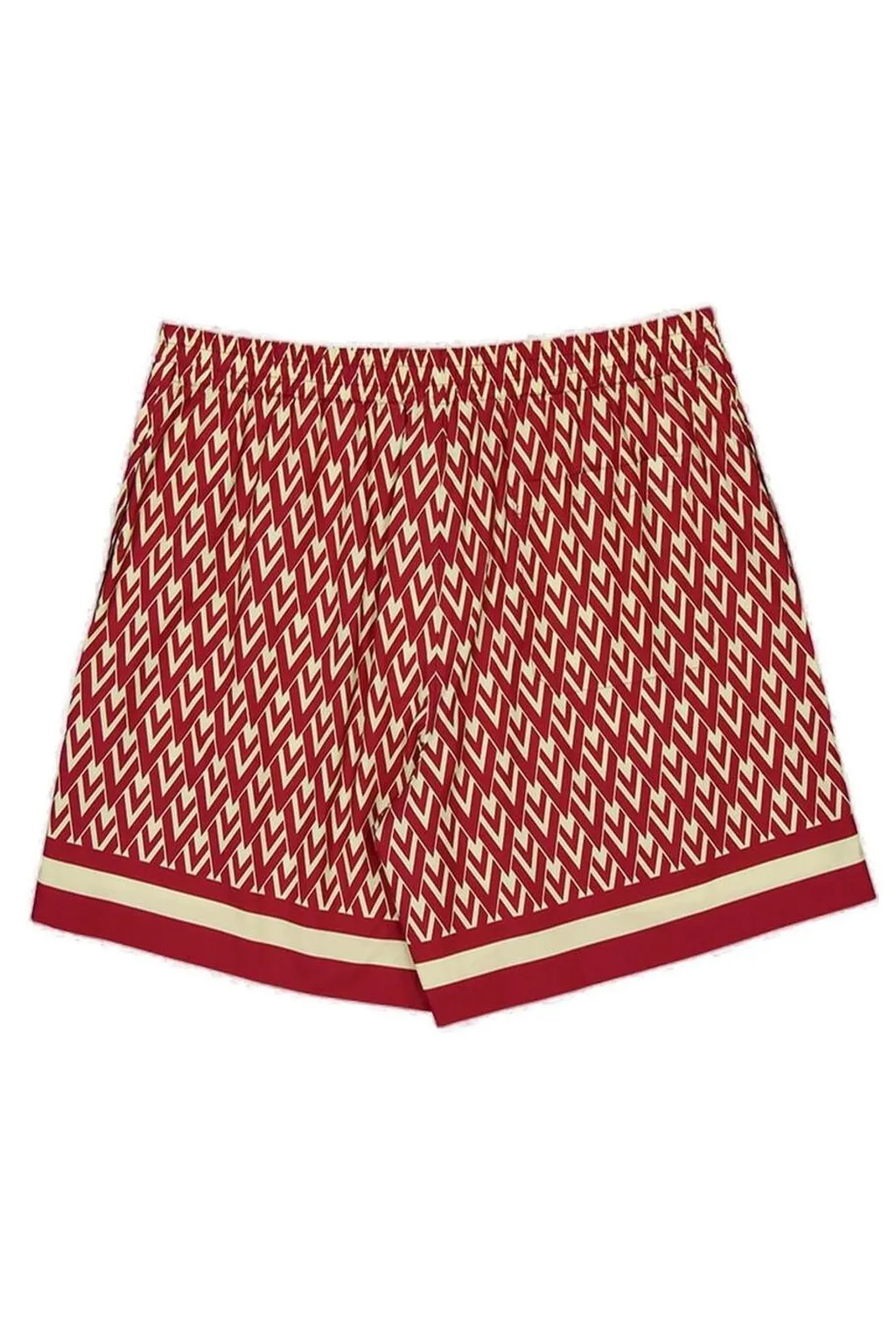 Diamond Print Silk Pajama Shorts