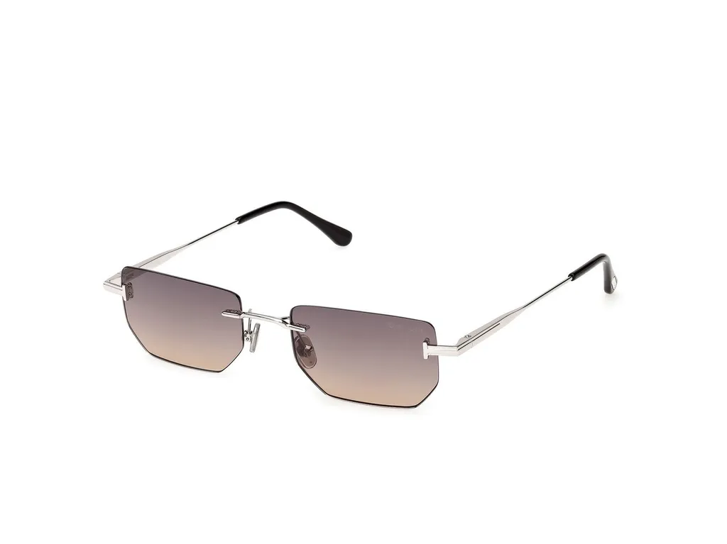 Rimless Octagonal Sunglasses
