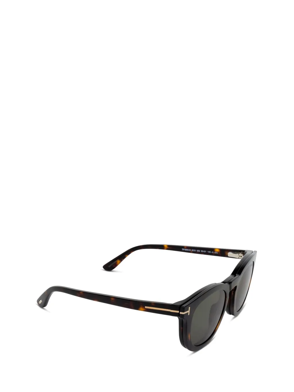 Round Eyeglasses With Clip-On Sunglasses
