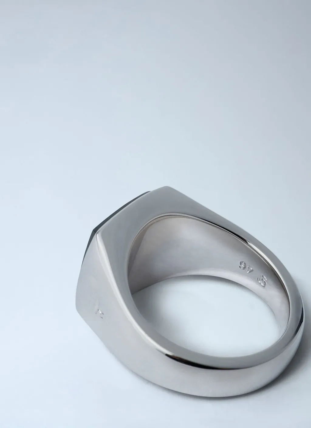 Signet Ring With Black Stone