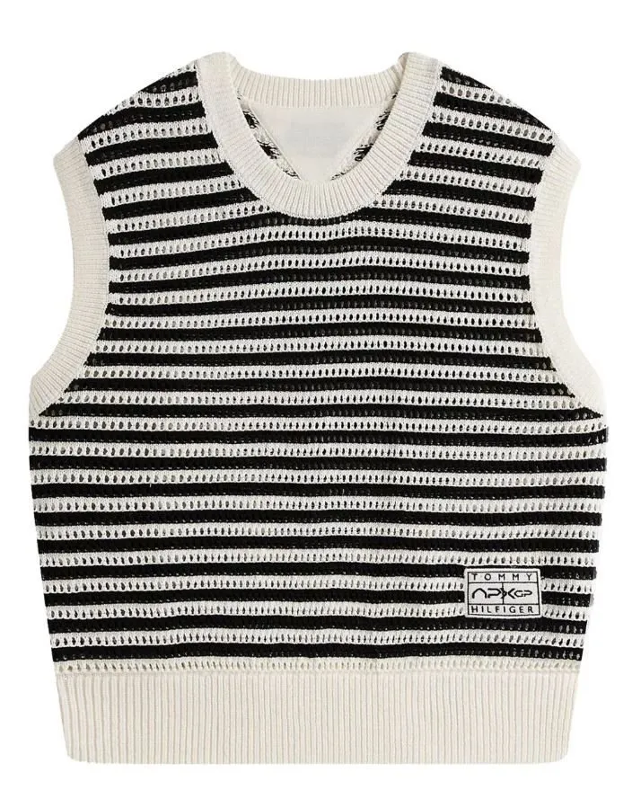 Striped Knit Vest