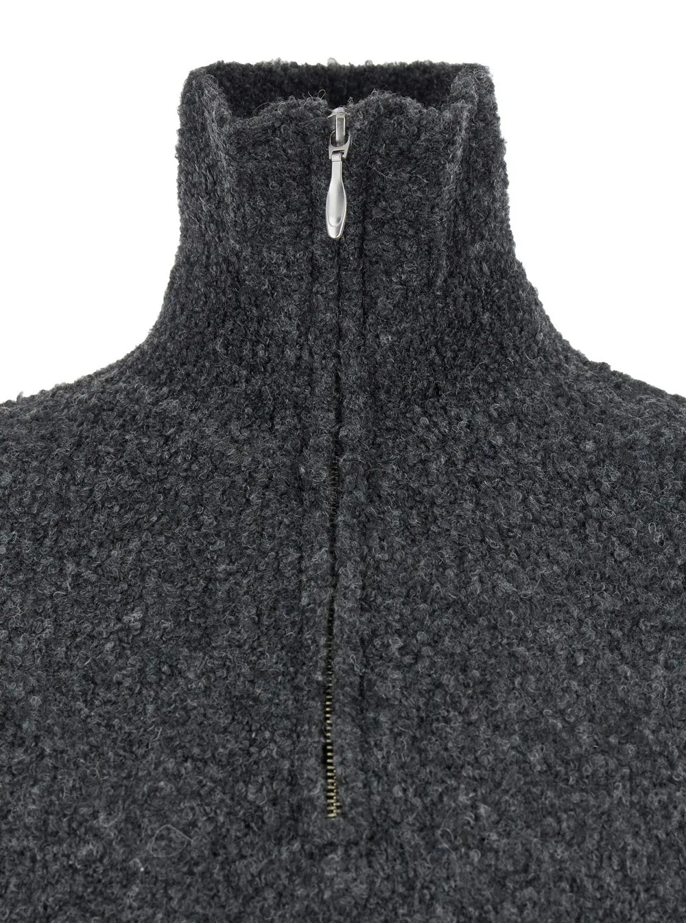 Half-Zip High Neck Sweater