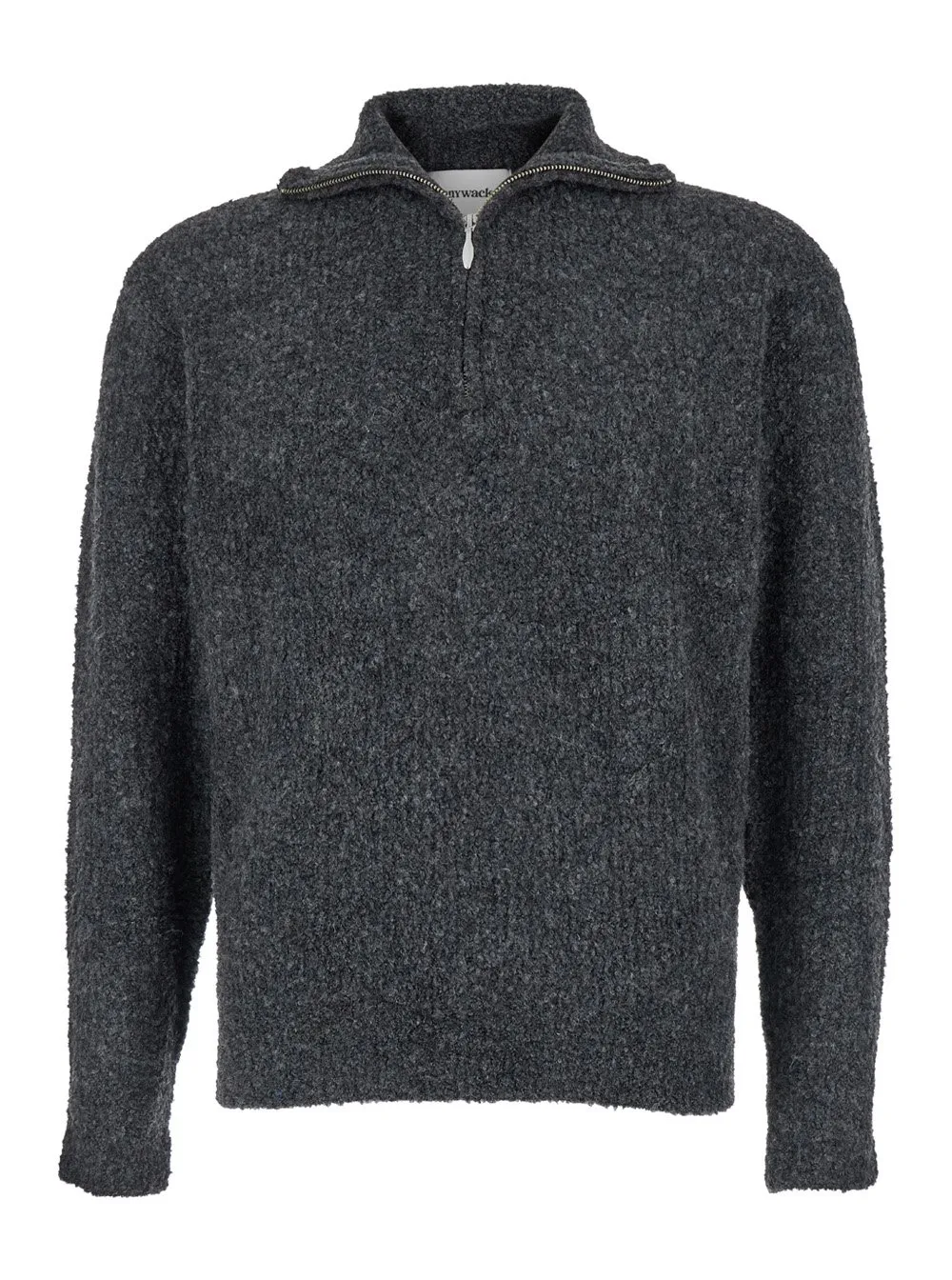 Half-Zip High Neck Sweater