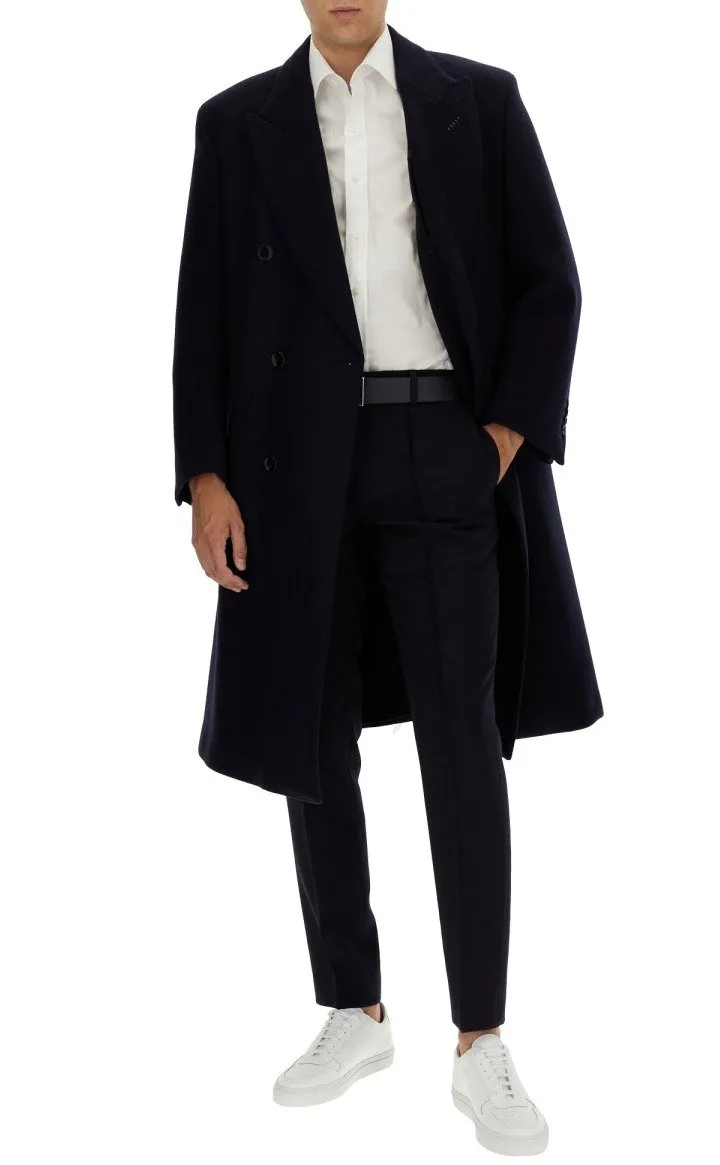 Double-Breasted Wool Coat