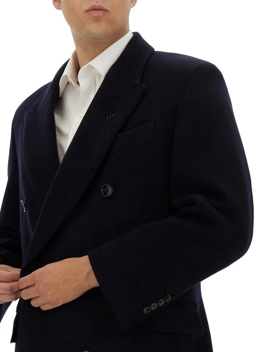 Double-Breasted Wool Coat