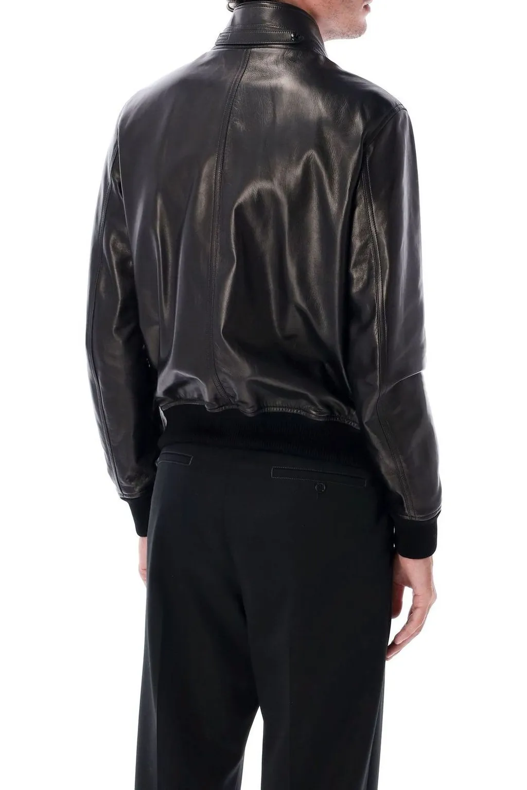 Leather Bomber Jacket
