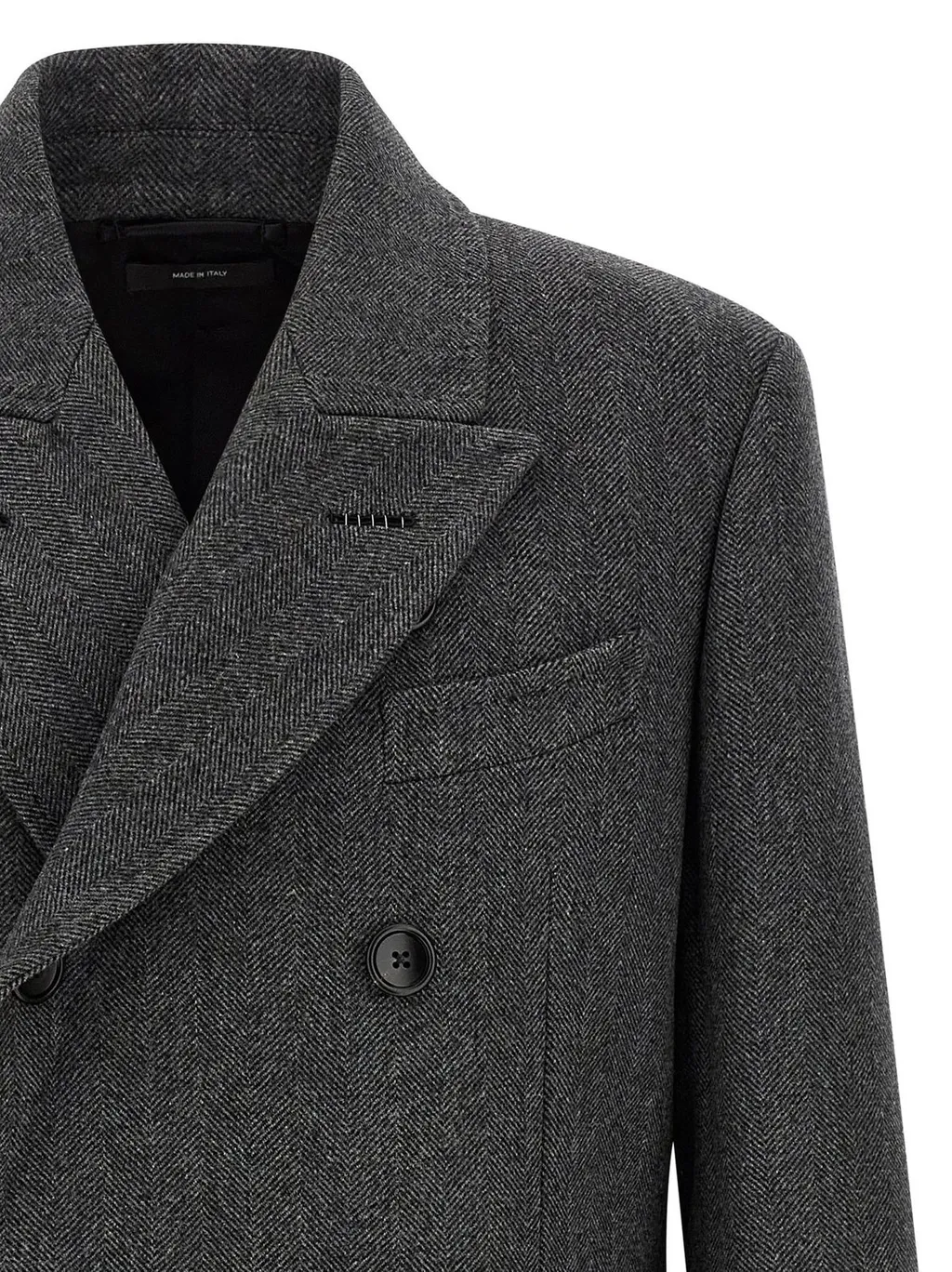 Double-Breasted Wool Coat